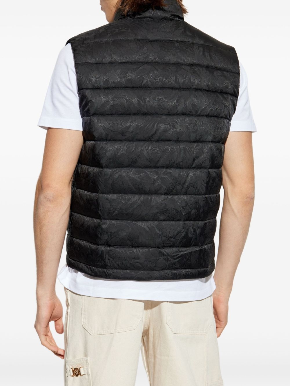 Barocco-jacquard gilet - 4