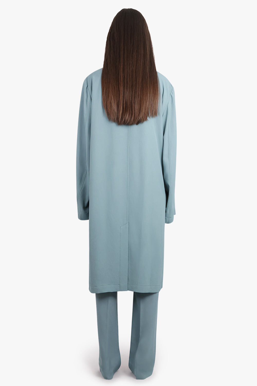 RINLEY RELAXED MID LENGTH COAT | TURQUOISE - 4