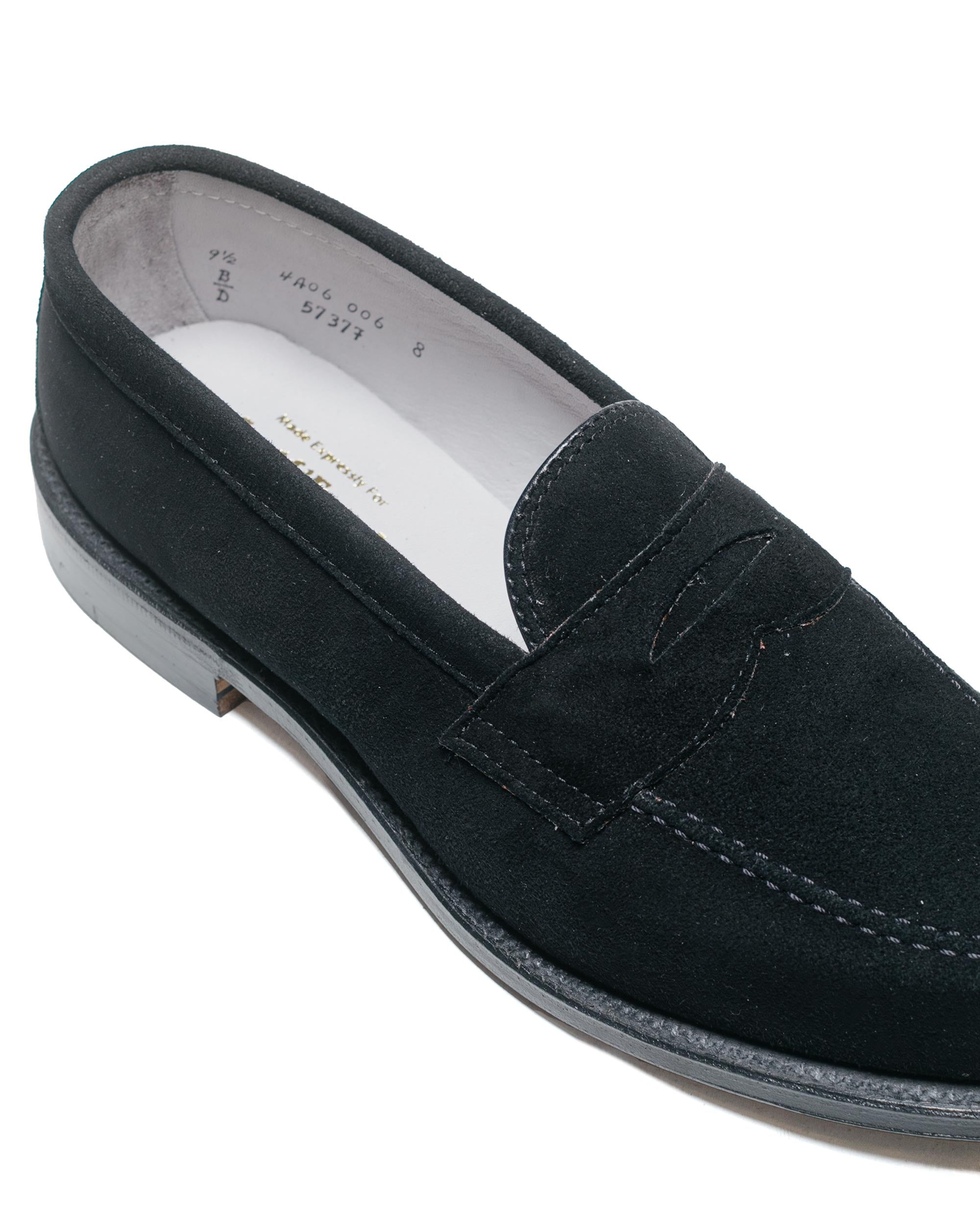 Penny Loafer Black Suede 5737F 'The Little Nicky' - 3