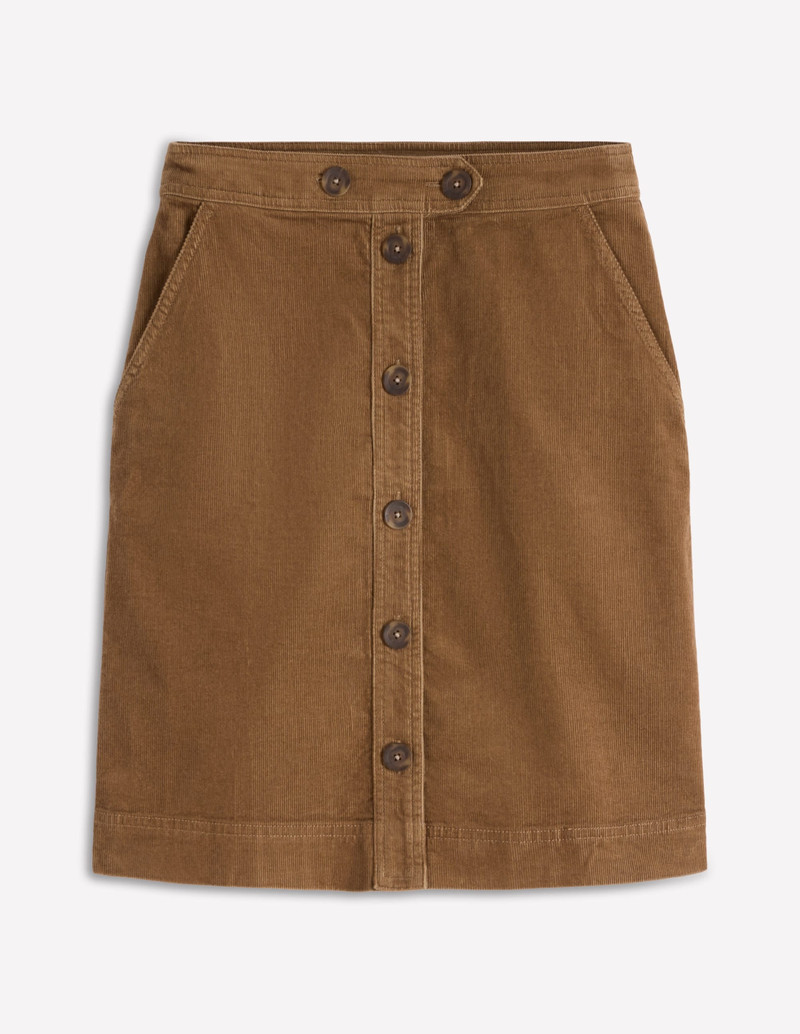 Cecelia Cord Skirt-Latte 1