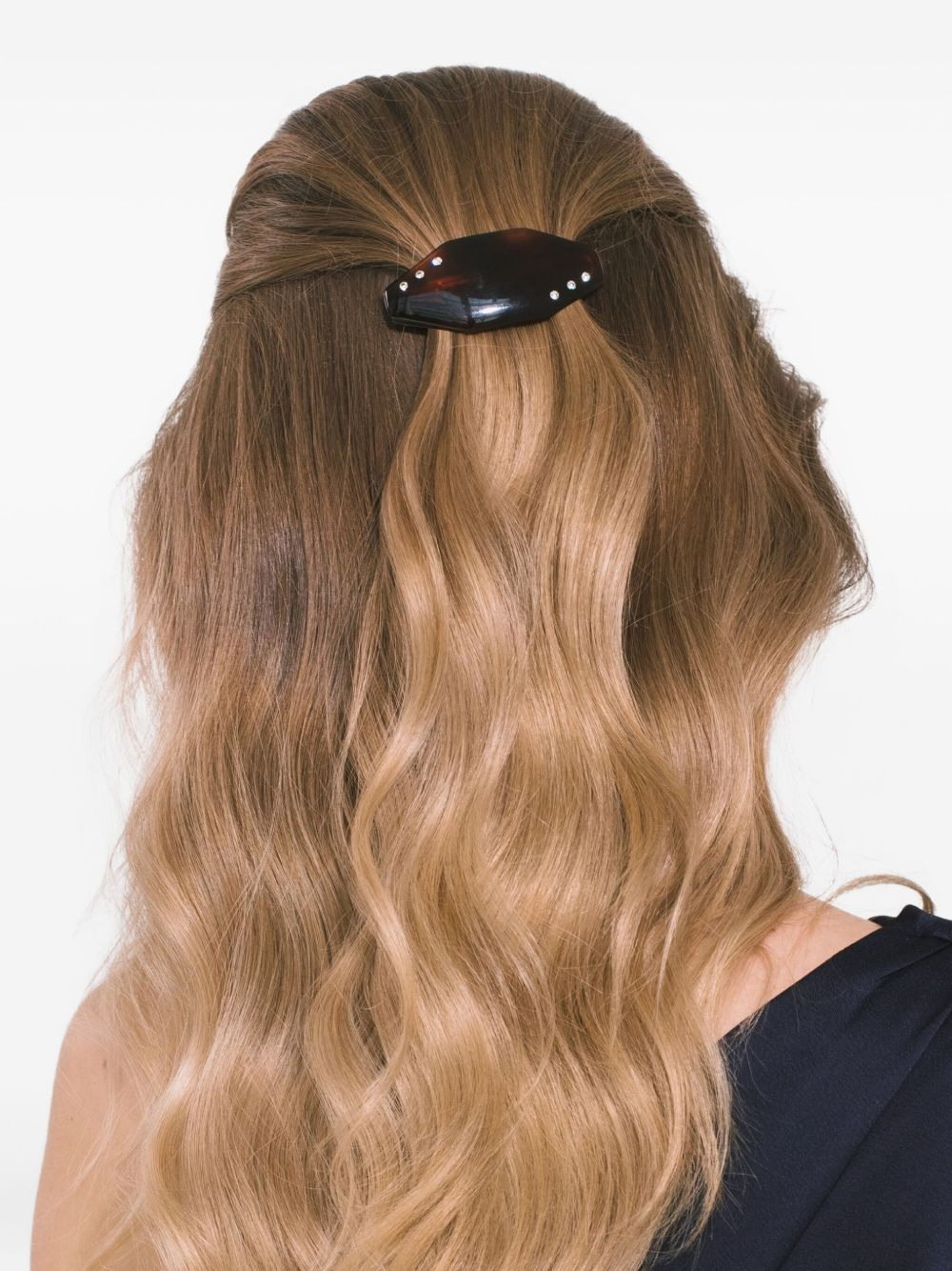 Eugenie crystal-embellished barrette - 3