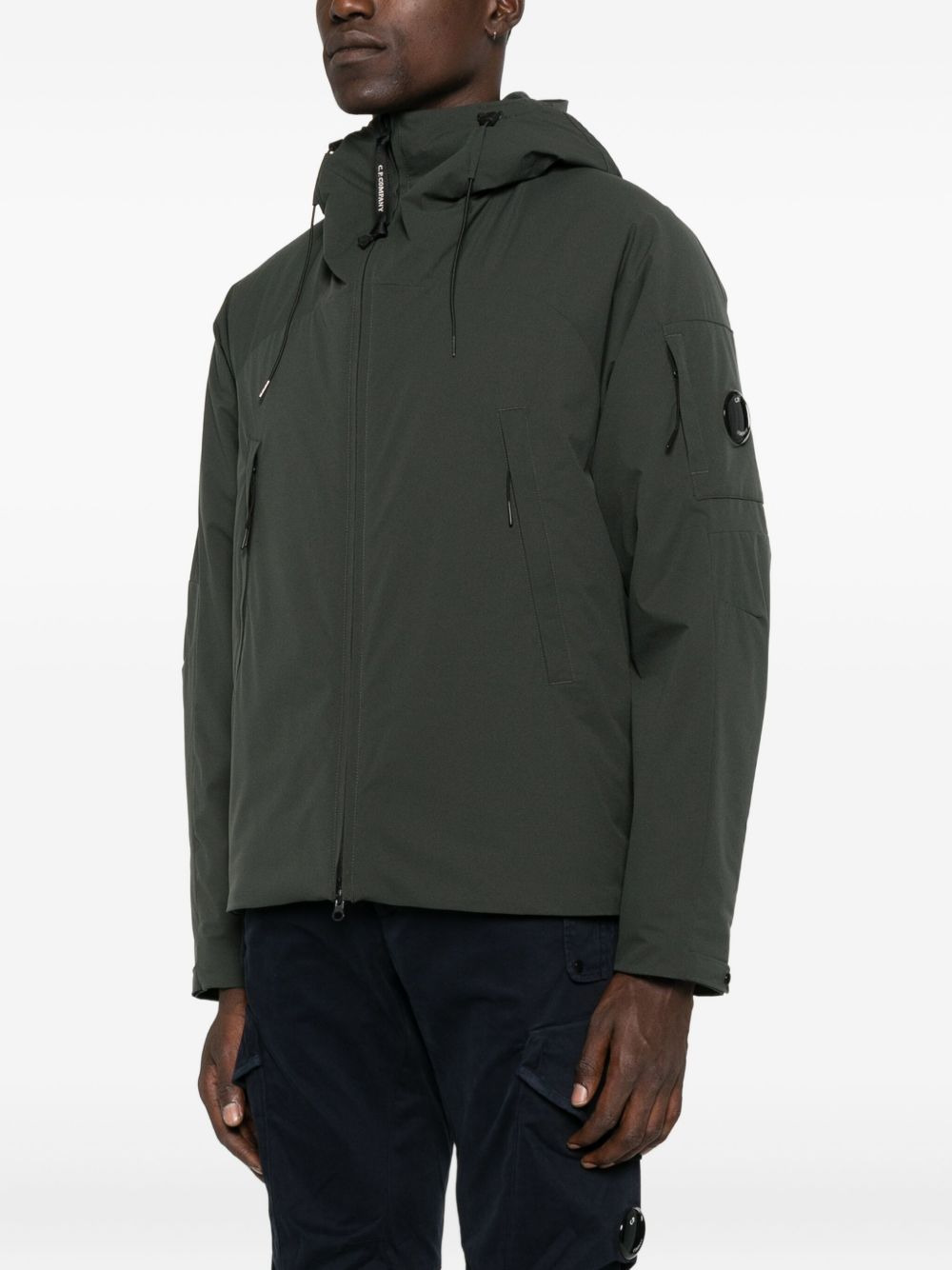 hooded-neck padded jacket - 3