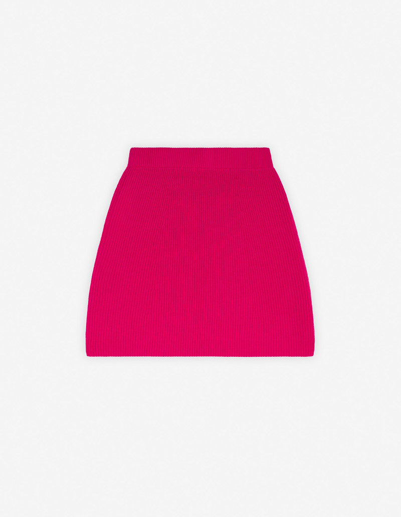 BOLD FOX HEAD PATCH SHORT RIBBED SKIRT 6