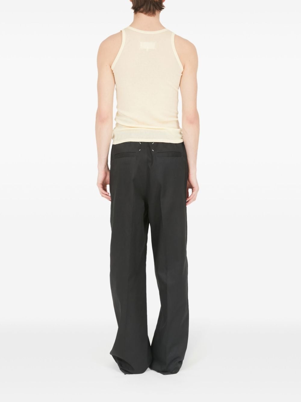 fine-ribbed round-neck tank top - 4