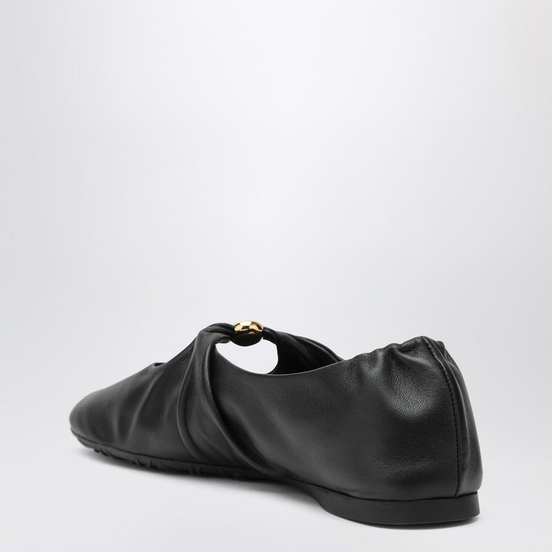 Loewe Black Nappa Pebble Ballerina Women - 2