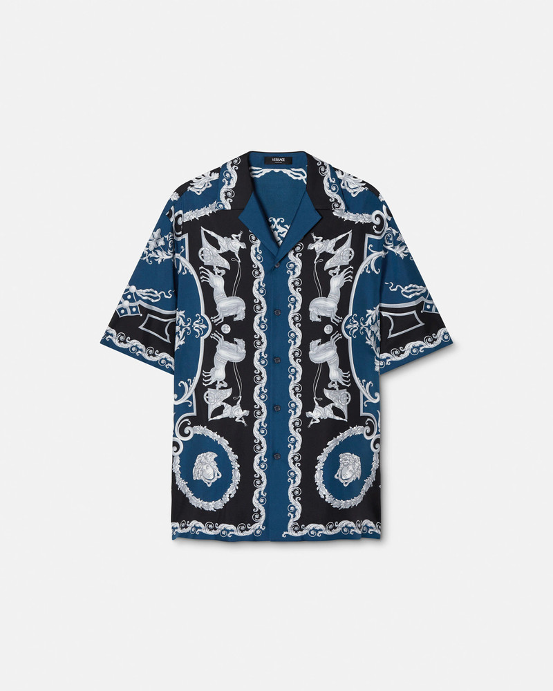 Printed Silk Twill Regular Shirt 1