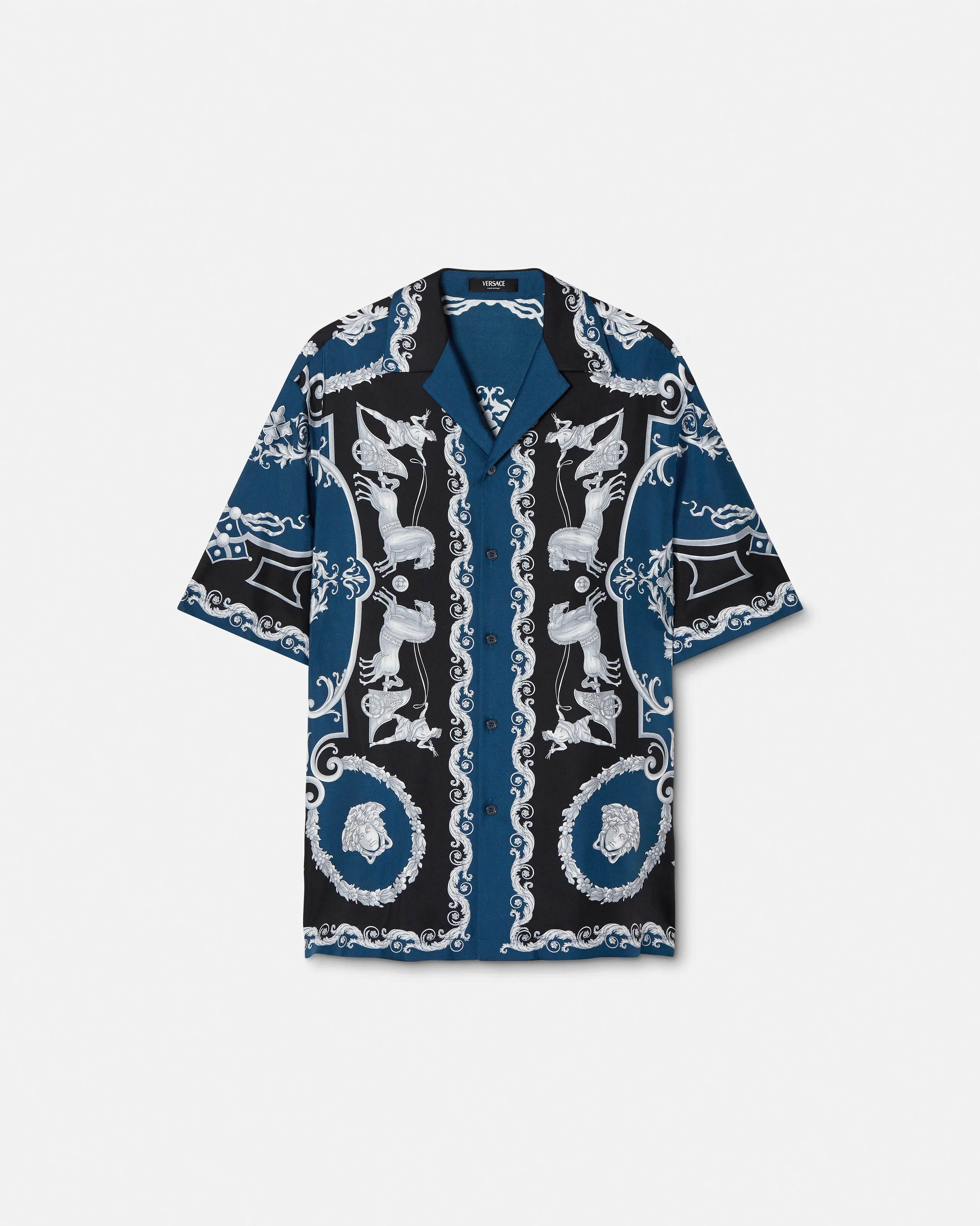 Printed Silk Twill Regular Shirt - 1