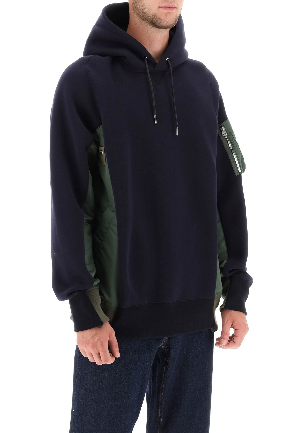 Sacai Sweatshirt With Contrasting Inserts Men - 2
