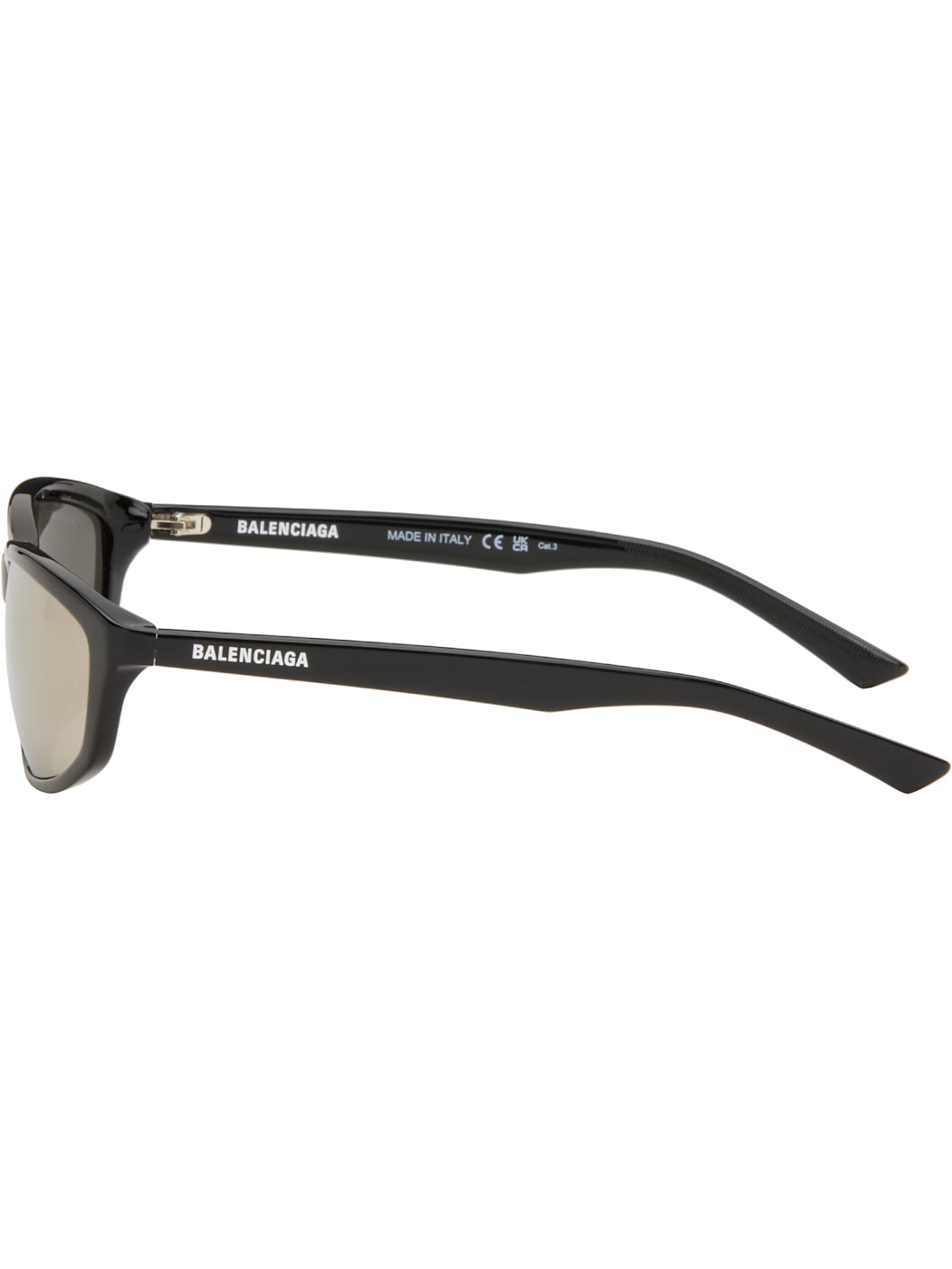Black Neo Oval 2.0 Sunglasses - 3