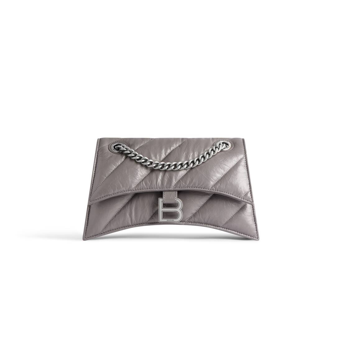 Women's Crush Small Chain Bag Quilted  in Dark Grey 5