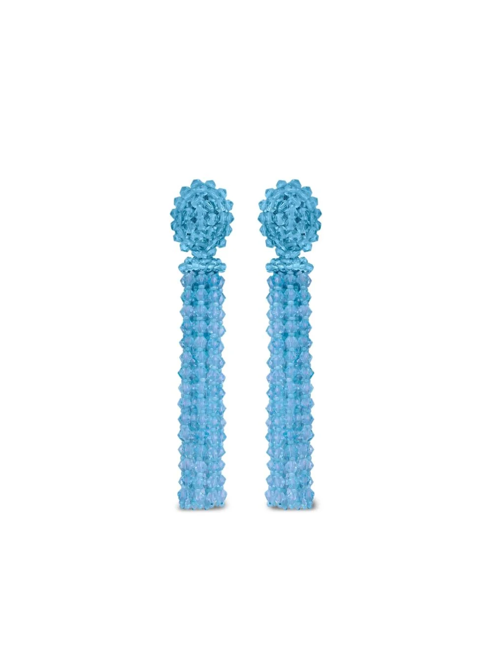 beaded tassel earrings - 1
