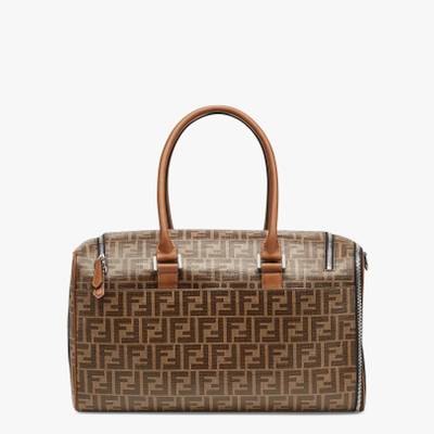 FENDI Brown fabric dog carrier outlook