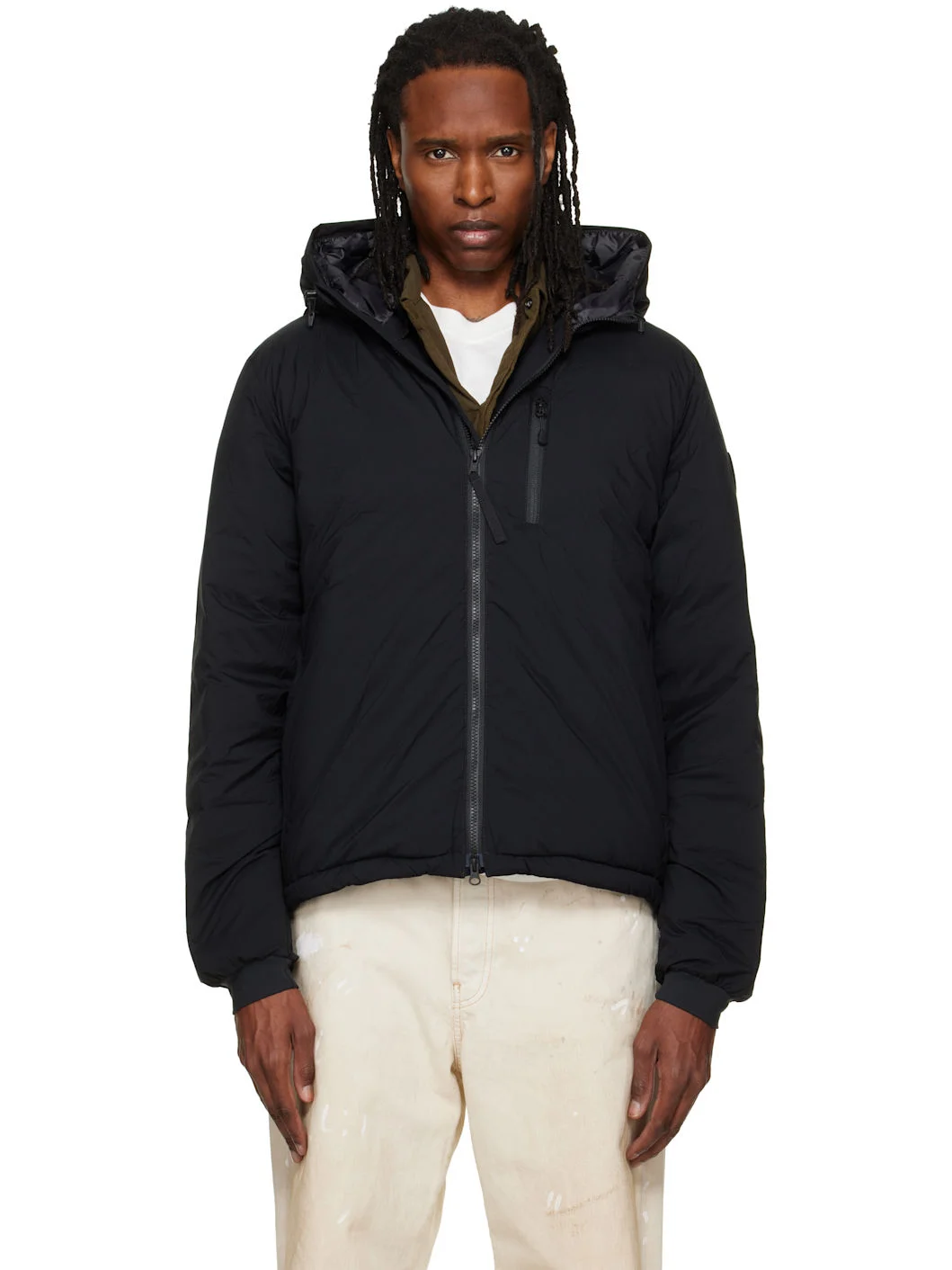 Black Lodge Hoodie Down Jacket - 1