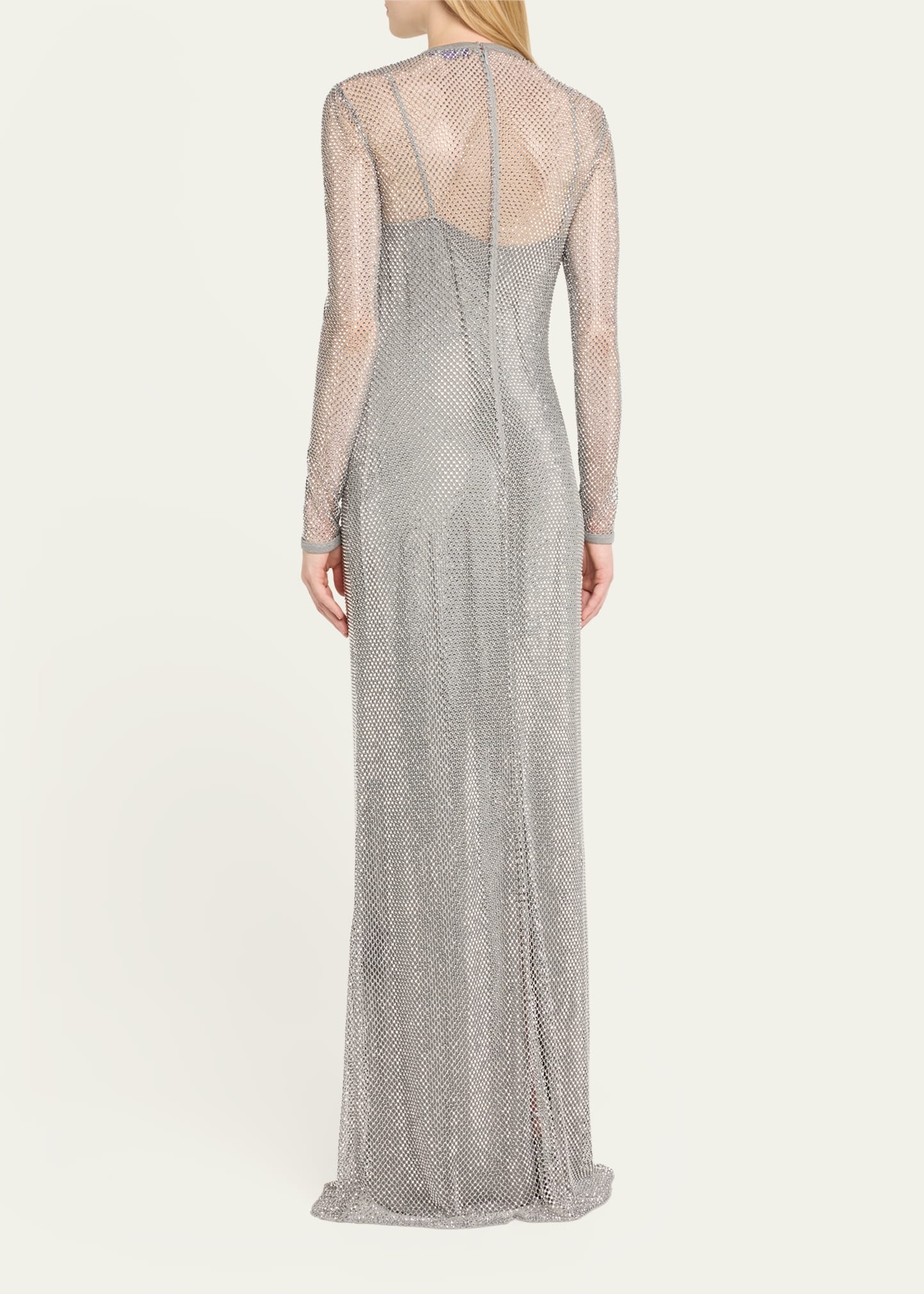 Crystal Embellished Gown with Slip - 3