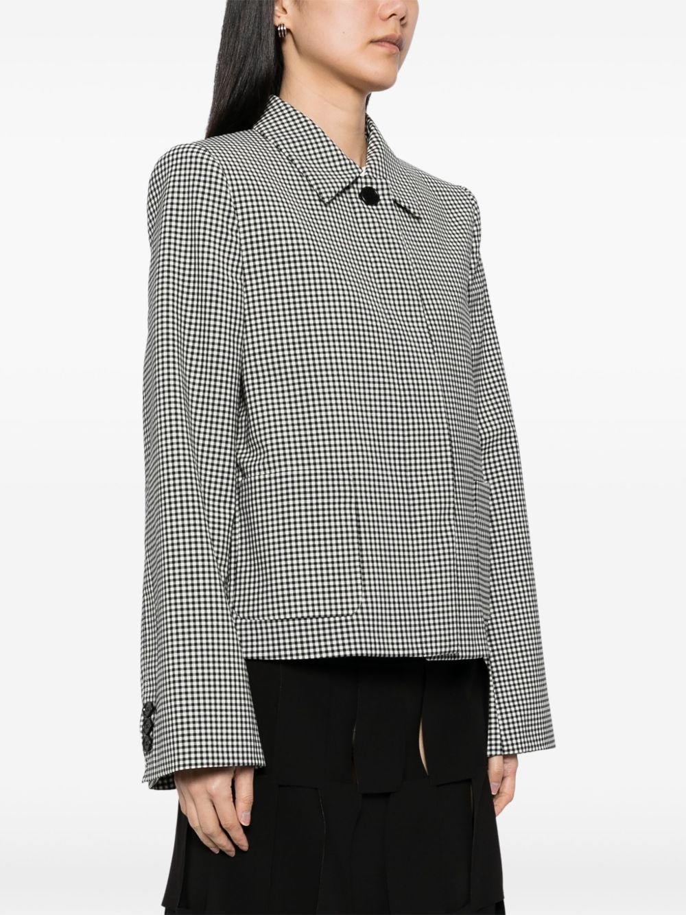 gingham jacket - 3