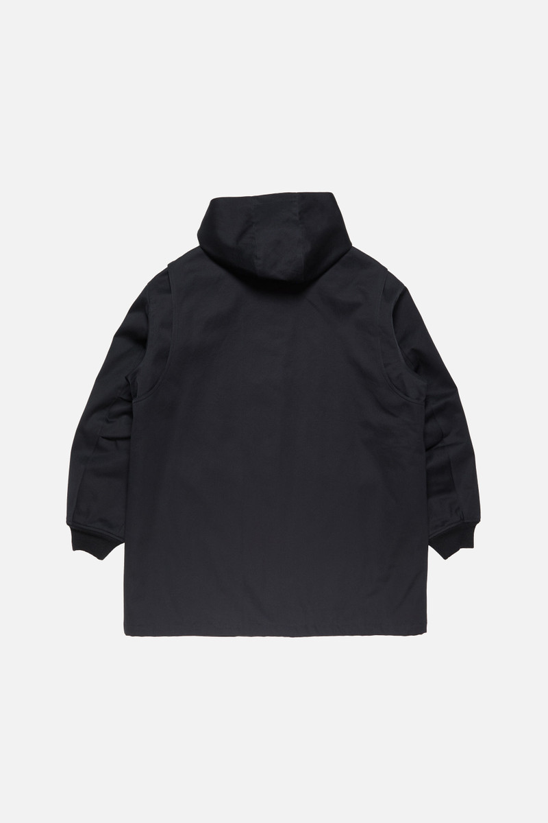 Twill jacket with hood - Black 7