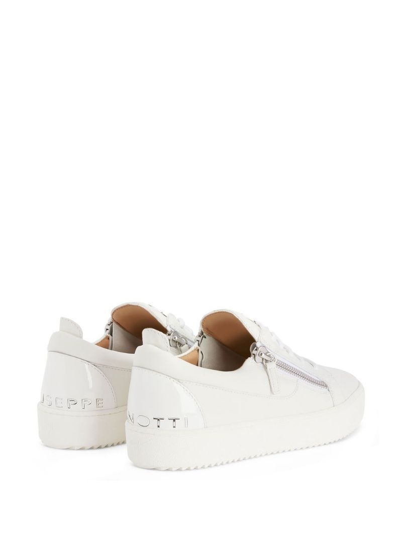 zip-details low-top sneakers - 3