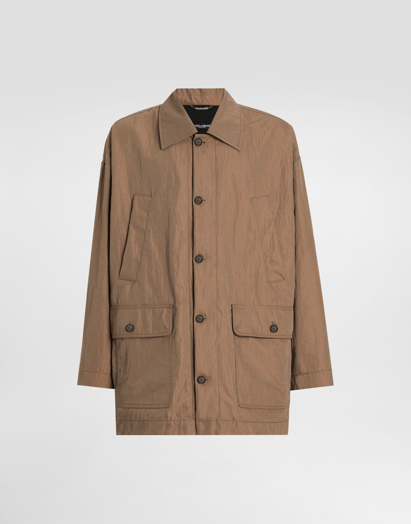 Technical fabric parka with tag 1