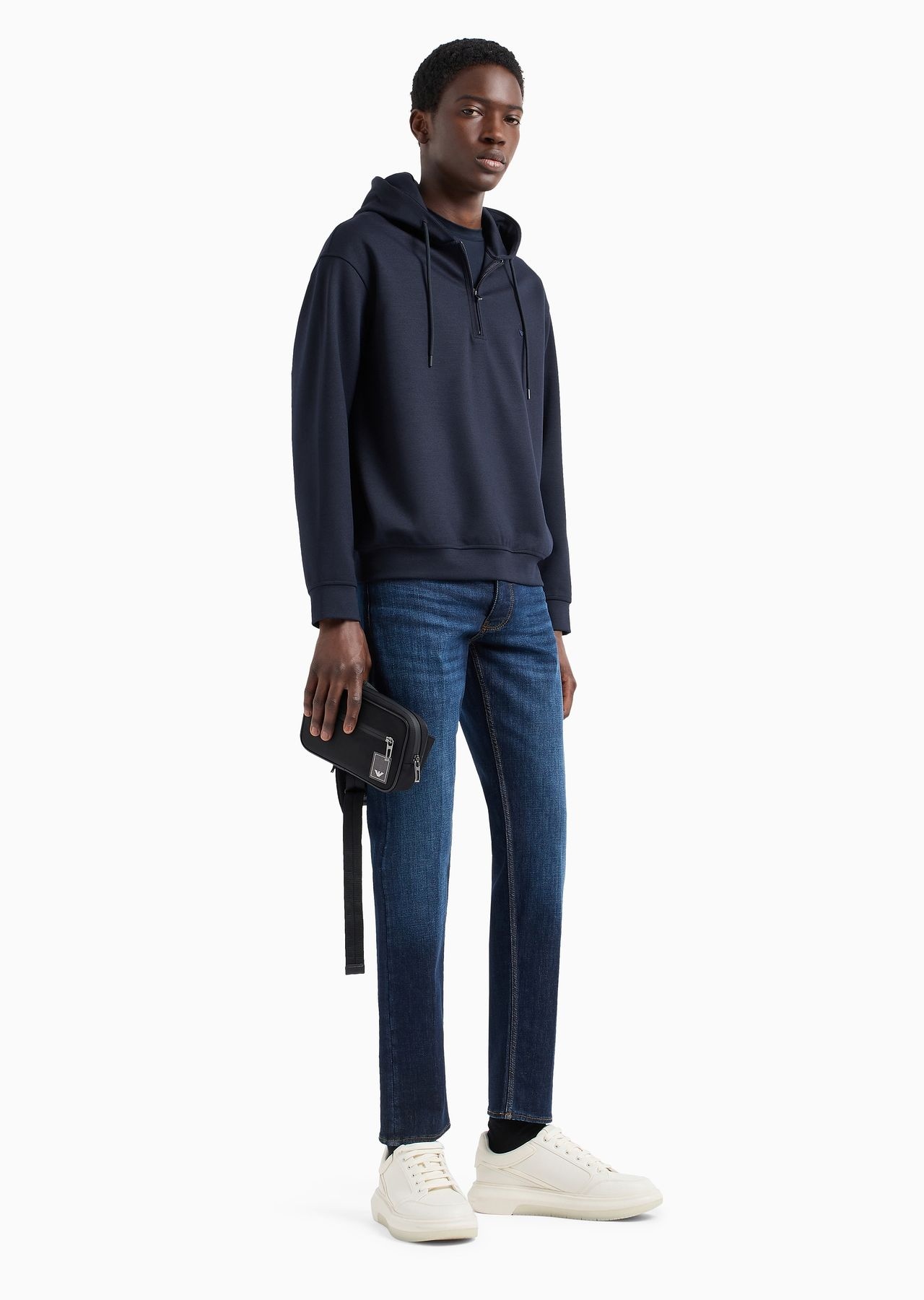J75 Slim-fit, stone-washed stretch denim jeans with dirty-effect treatment - 4
