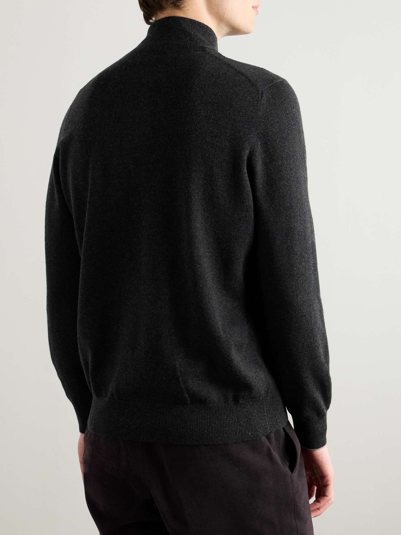 Cashmere Half-Zip Sweater - 4