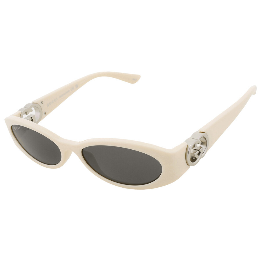Gucci Grey Oval Ladies Sunglasses GG1660S 004 54 - 3