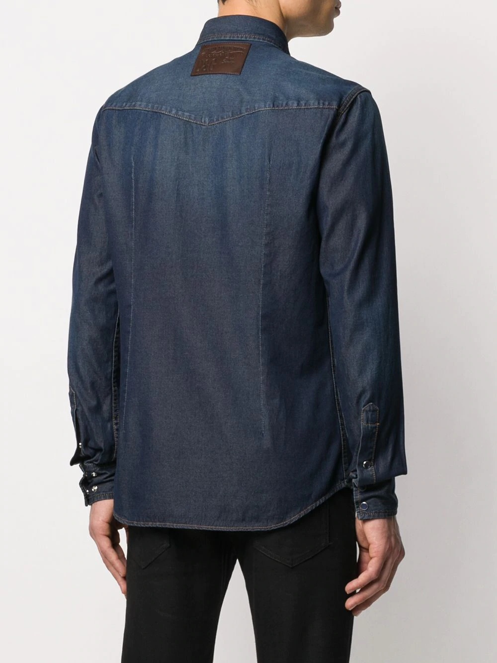 faded denim shirt - 4