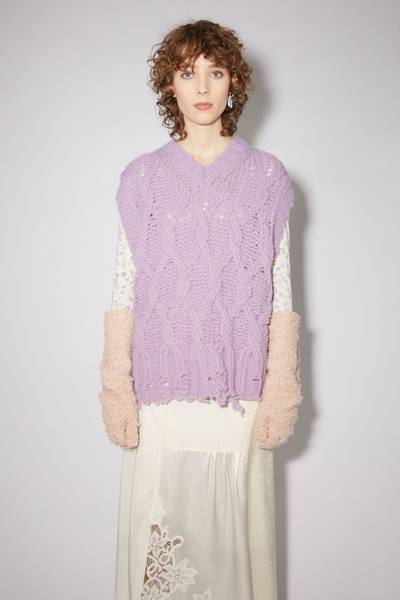 Acne Studios Chunky sweater vest - Lilac purple outlook