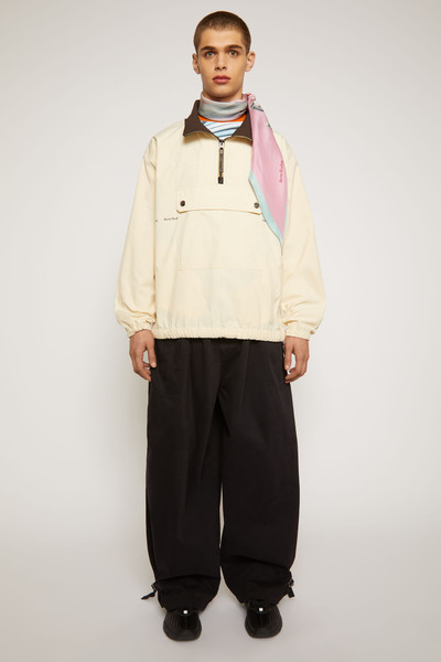 Acne Studios Half-zip logo-print jacket champagne beige outlook