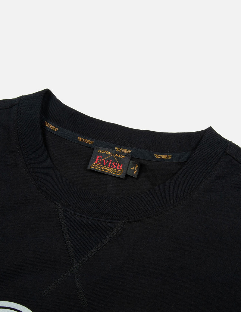 FORTUNE GOD REFLECTIVE HEAT TRANSFER PRINT LOOSE FIT T-SHIRT 9