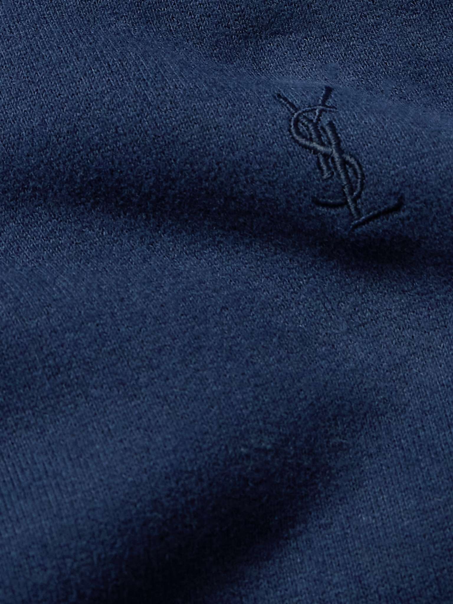 Logo-Embroidered Cotton-Jersey Hoodie - 4