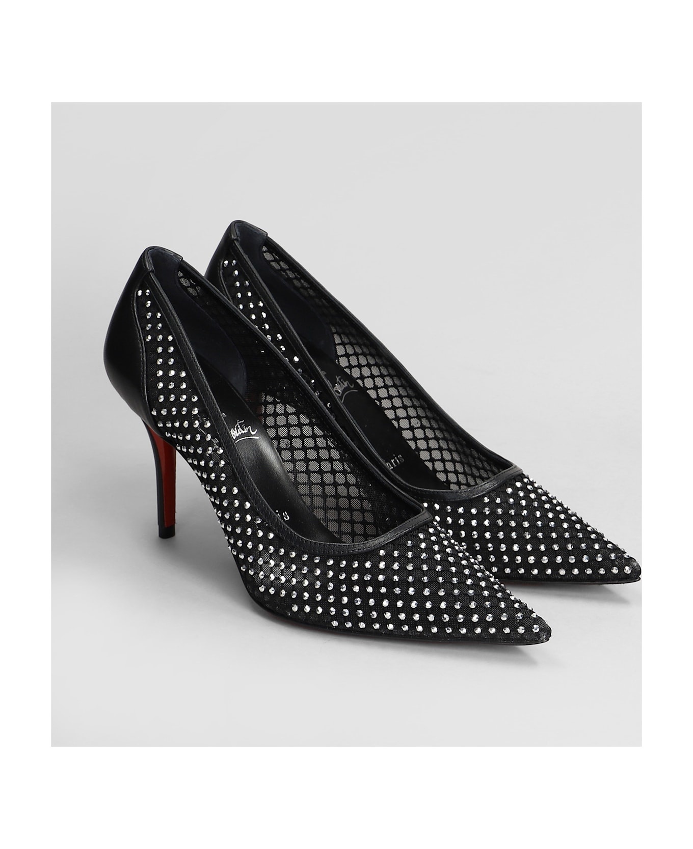 Apostropha Strass 80 Pumps In Black Polyester - 2