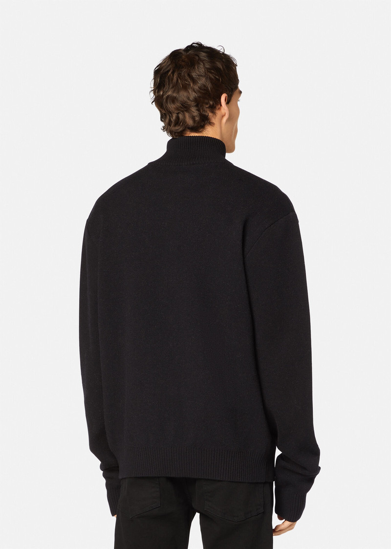 Logo Knit Wool Sweater 4
