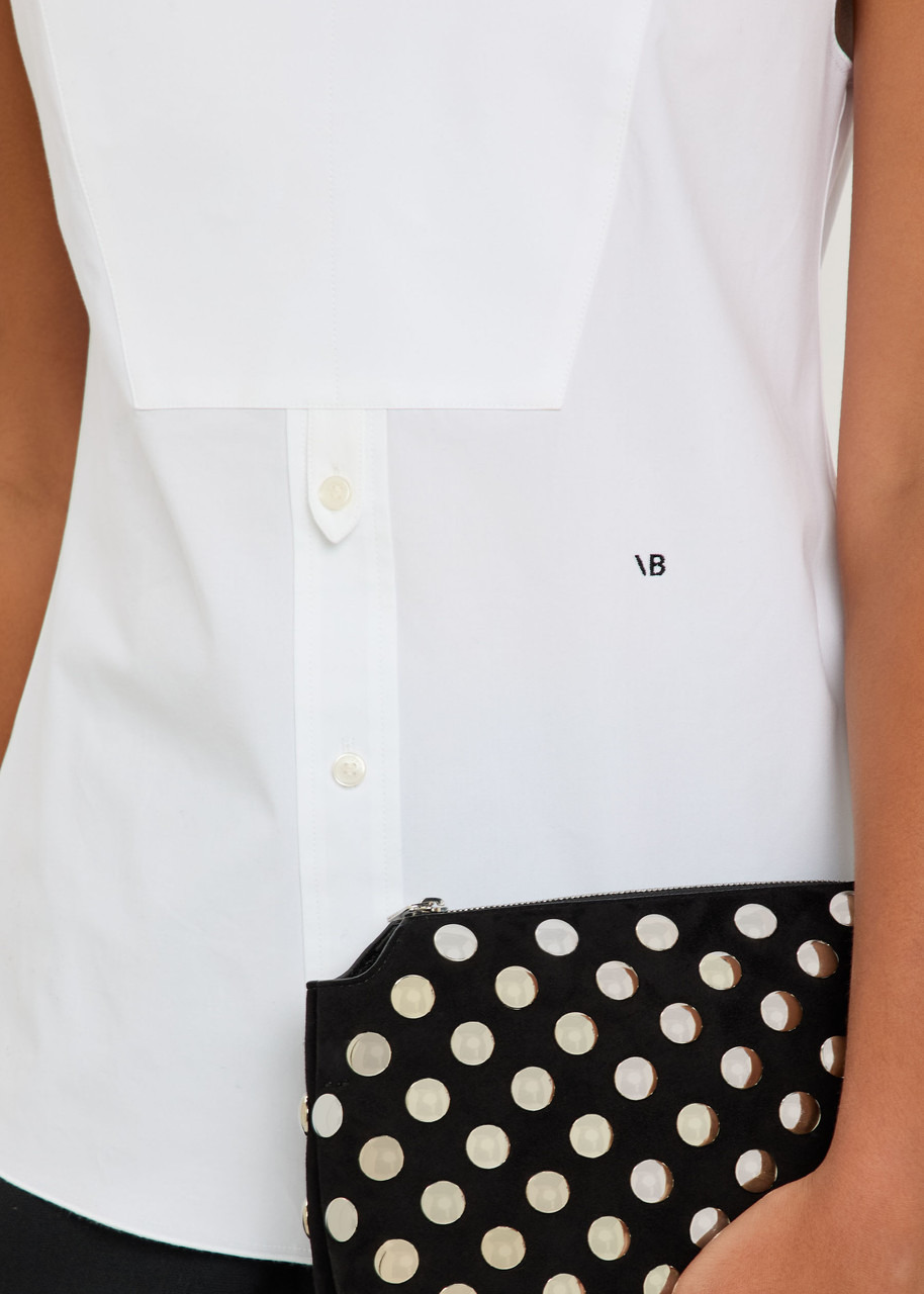 Victoria Beckham Panelled Cotton-poplin Shirt - 5
