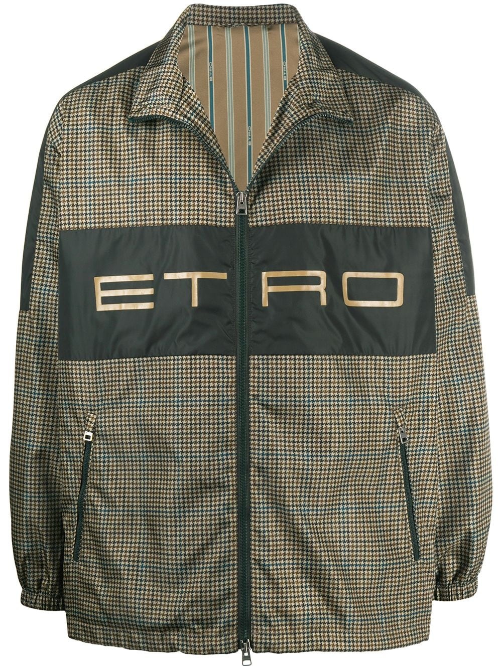 logo-print lightweight jacket - 1