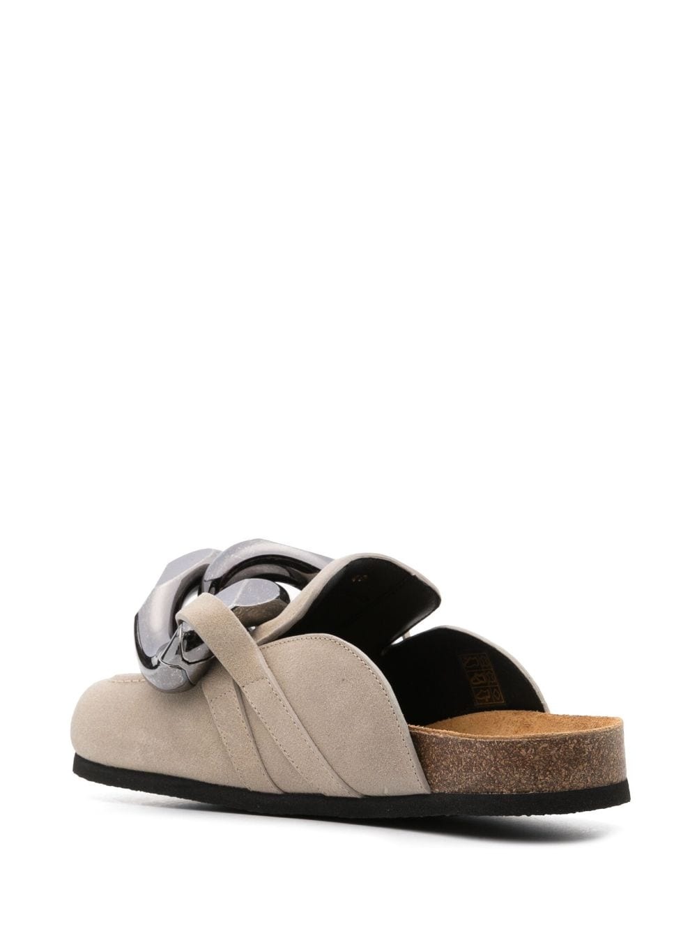 Chain suede mules - 3