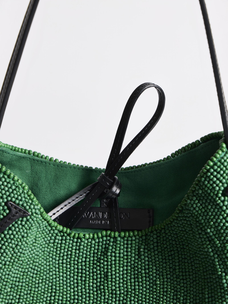 SMALL BEADED BULB BAG IN GREEN 10
