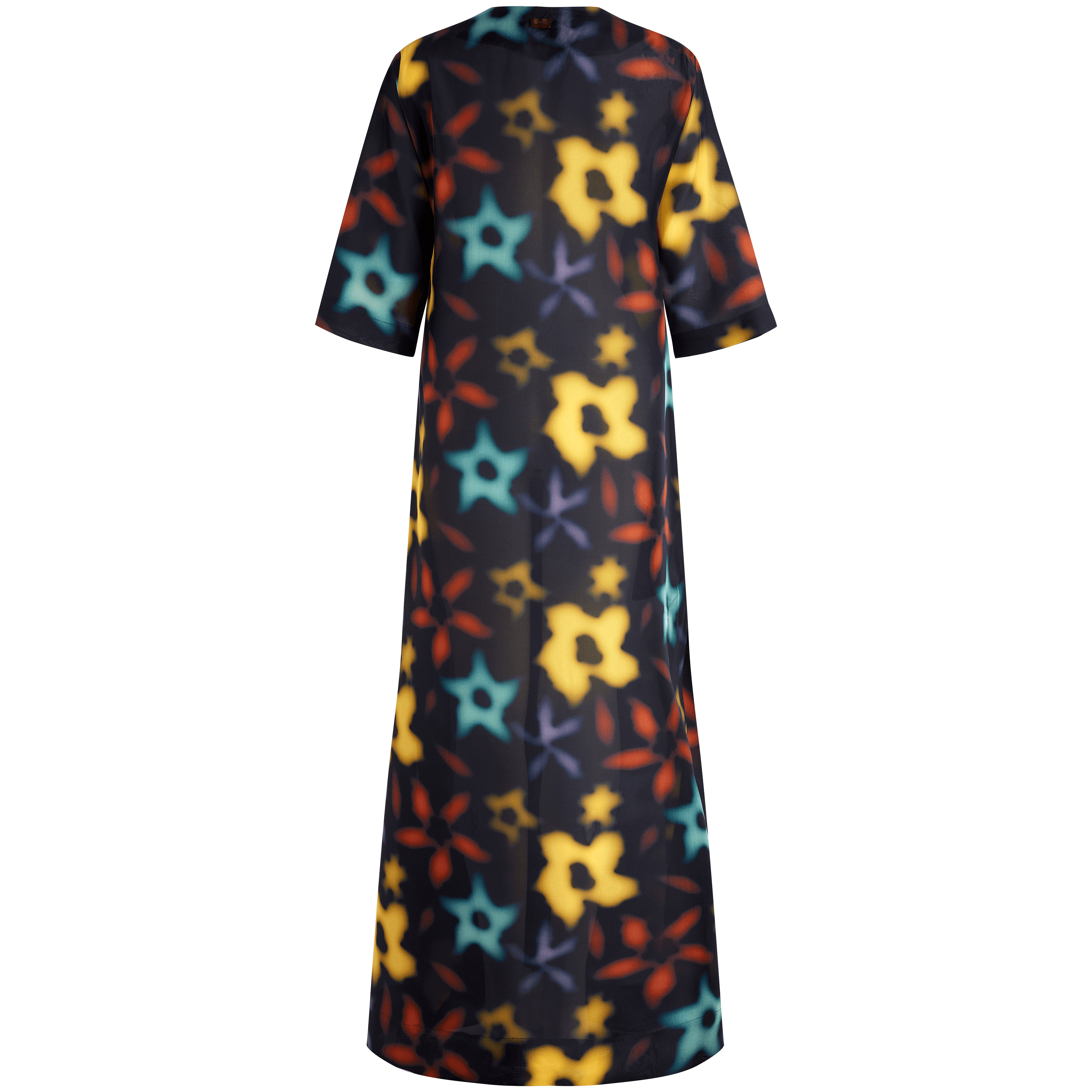 Women Silk Kaftan Blurred - 2