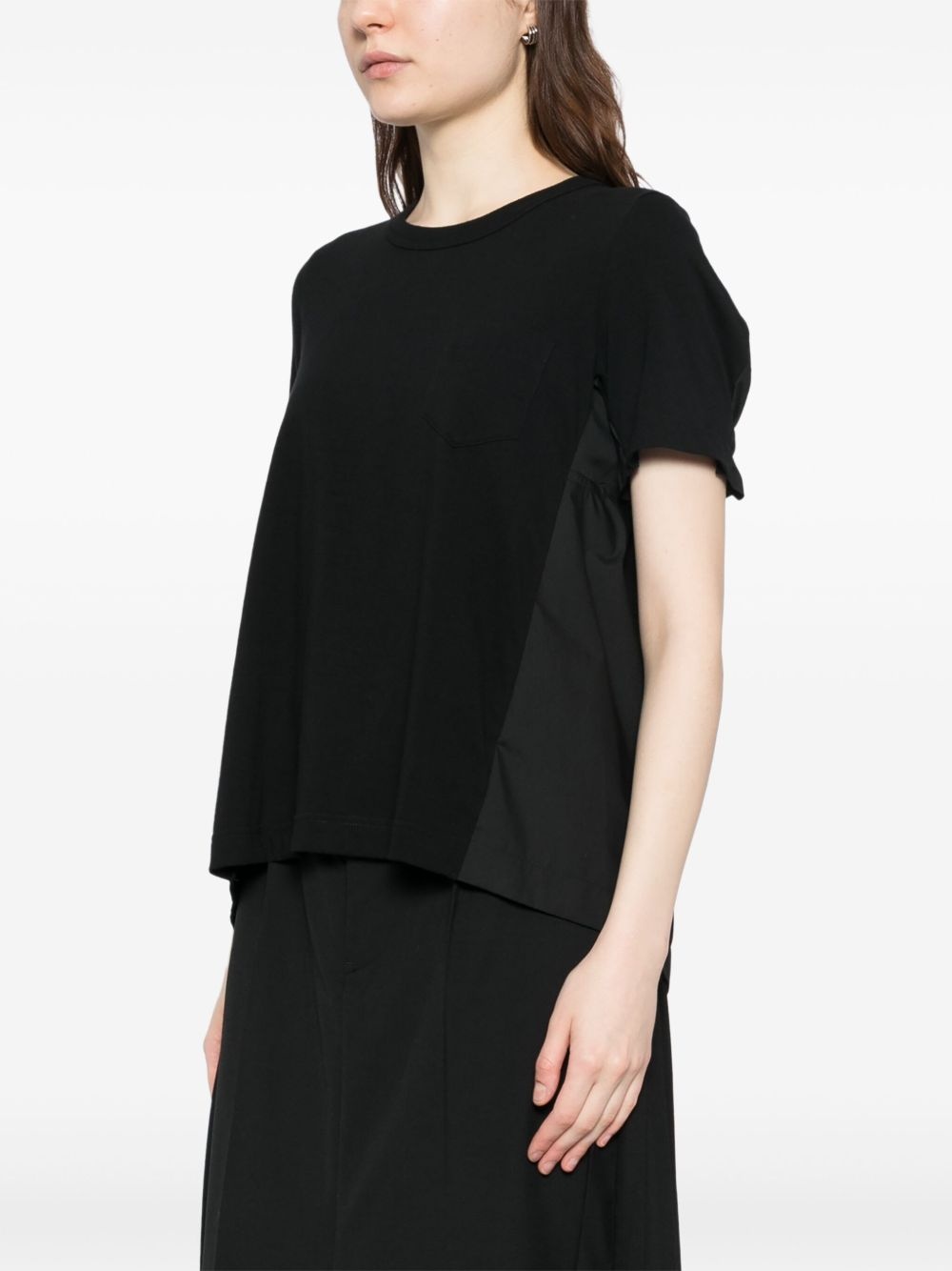 panelled T-shirt - 3