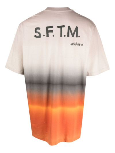 adidas x Song for the Mute gradient-print cotton T-shirt outlook