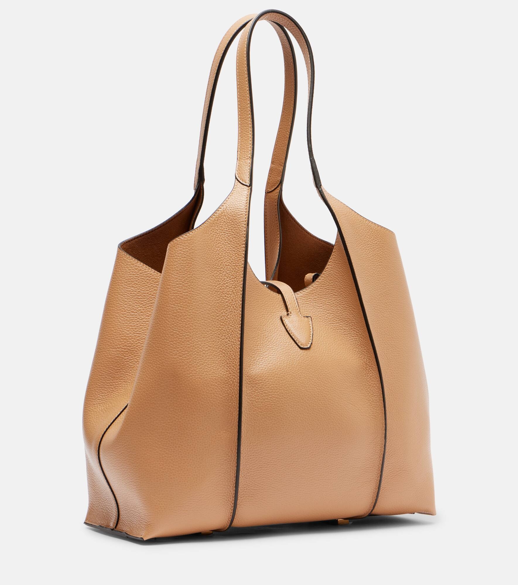 T Timeless leather tote bag - 4