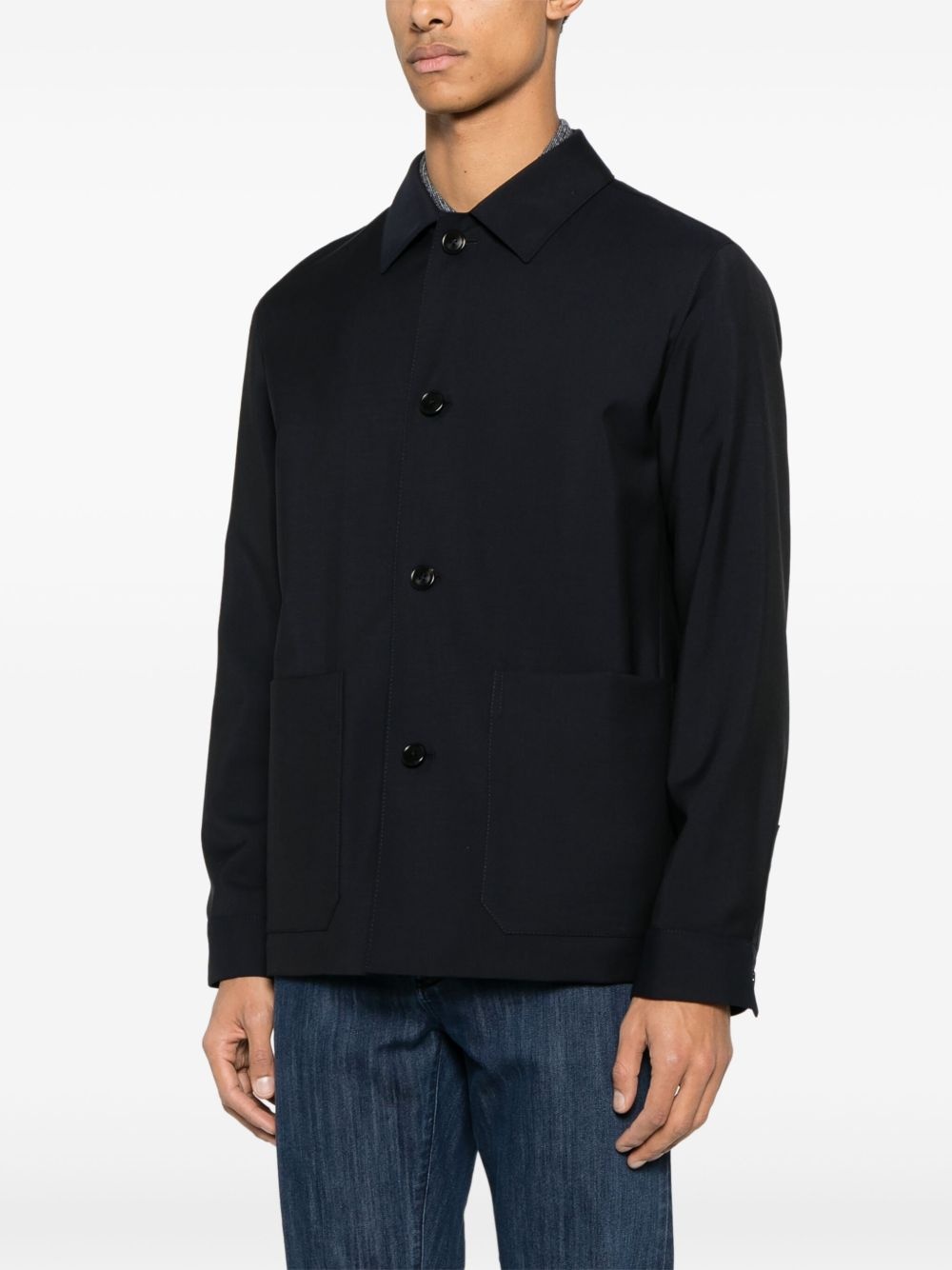 buttoned shirt jacket - 3