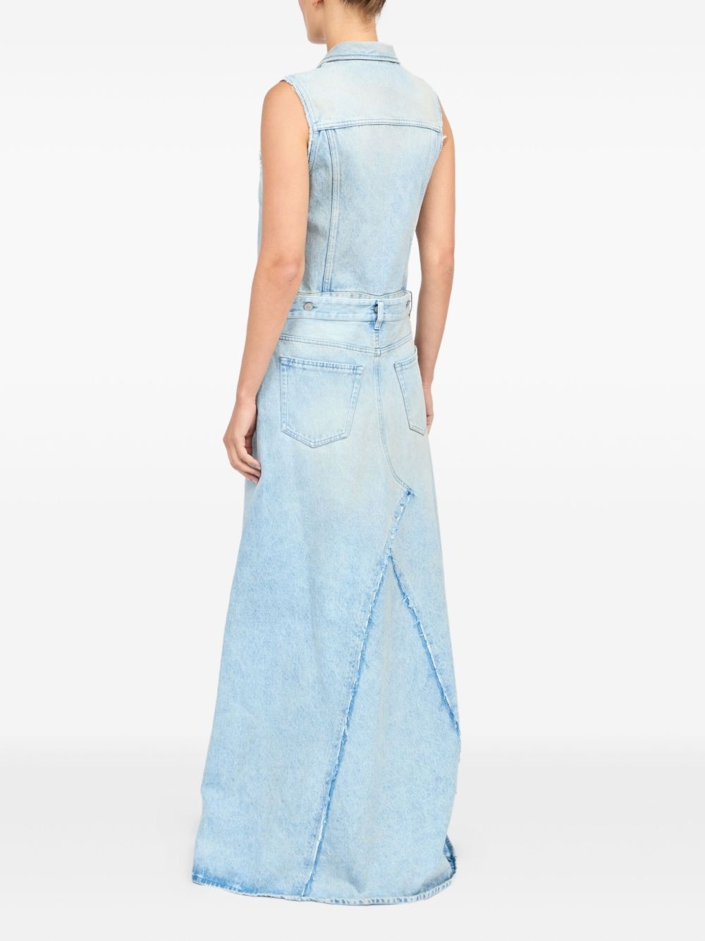 denim maxi dress - 5
