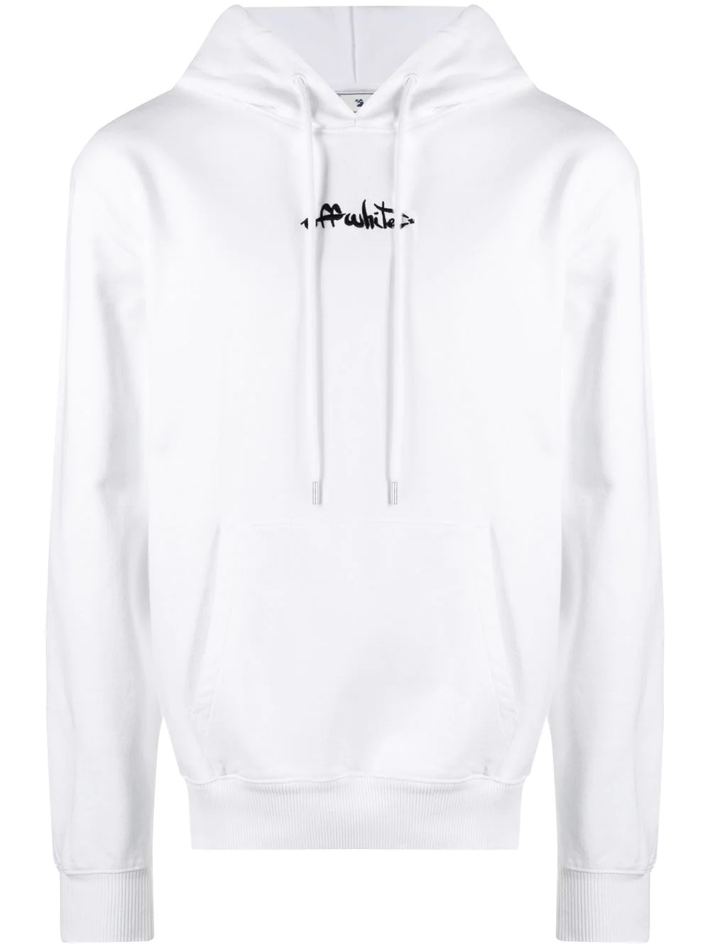 Script logo embroidered hoodie - 1