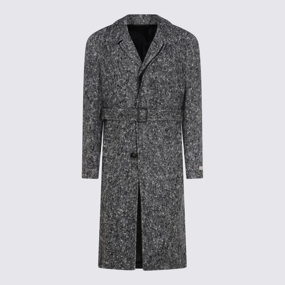 Canali Grey Wool Coat - 1