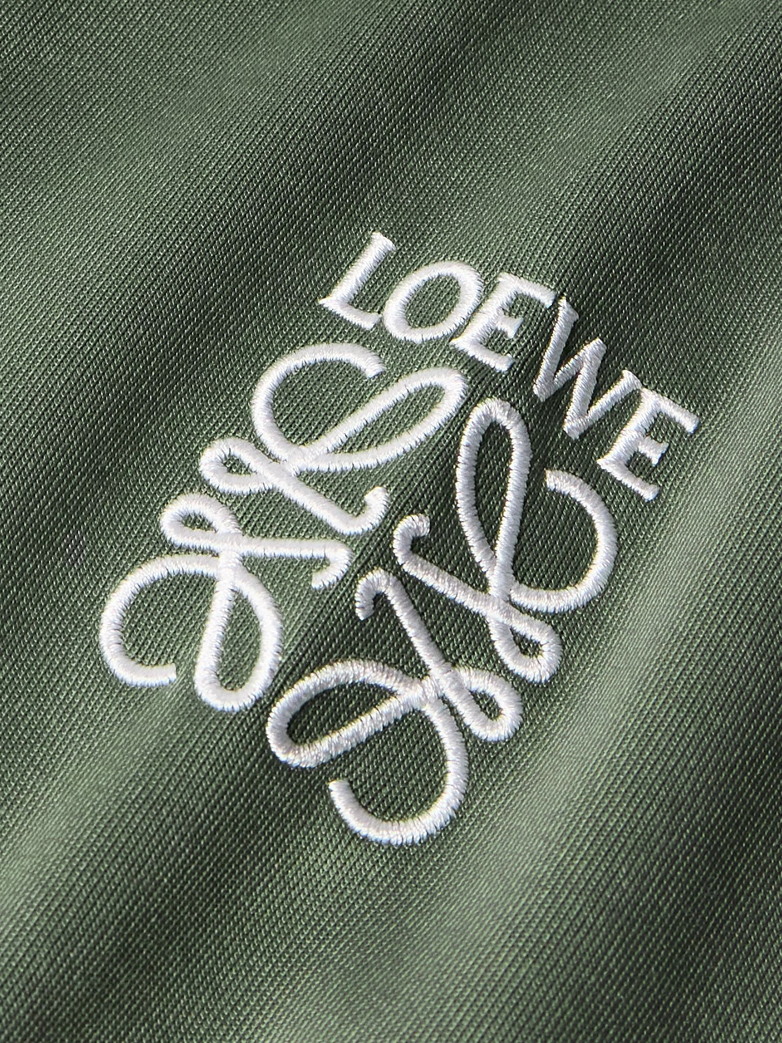 Twill-Trimmed Logo-Embroidered Tech-Jersey Track Jacket Green - 5