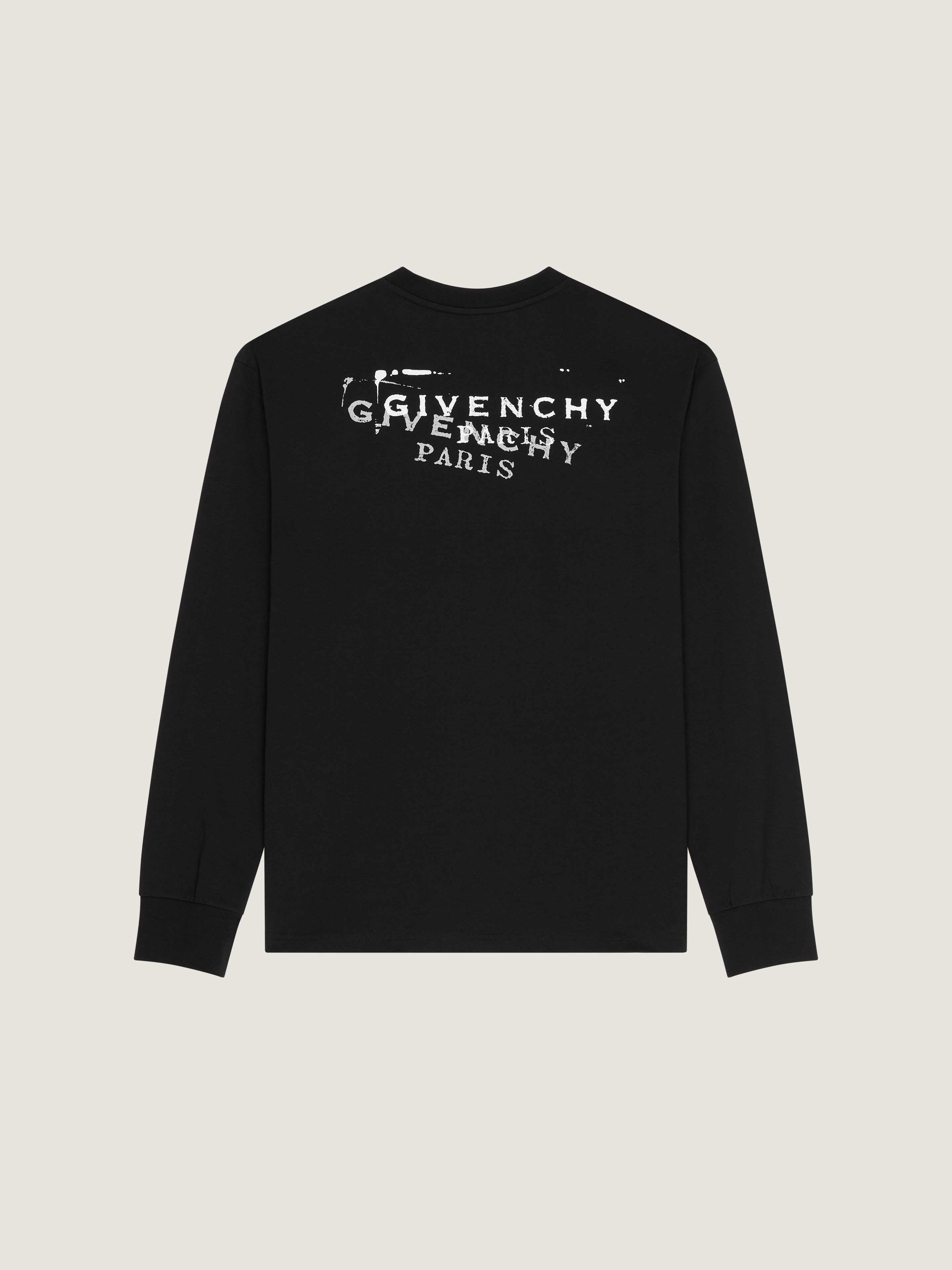 T-SHIRT IN COTTON WITH GIVENCHY STAMP PRINT - 2