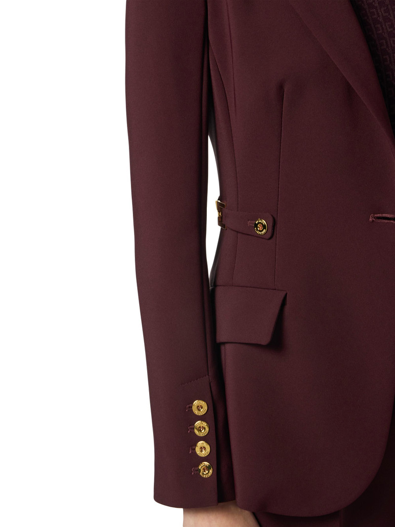 Women's Lightweight Crêpe Jacket - Merlot 5