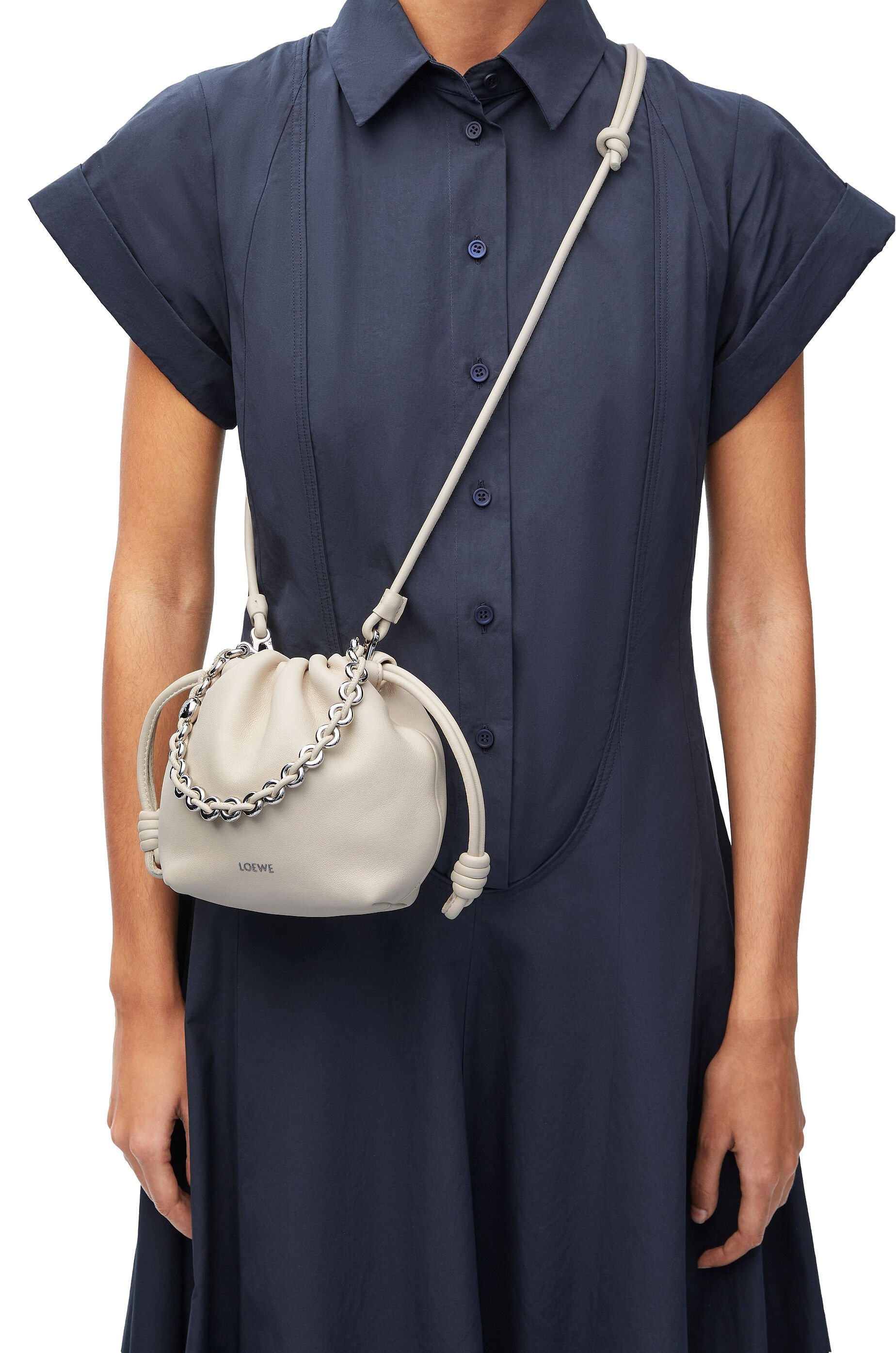 Mini Flamenco Purse bag in mellow nappa lambskin - 3