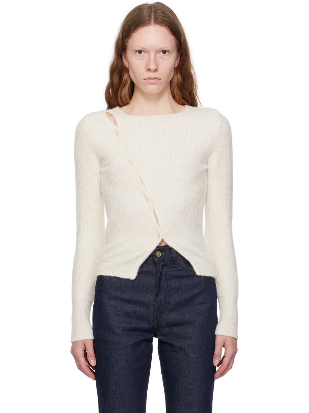 White Le Chouchou 'La Maille Pau' Cardigan - 1