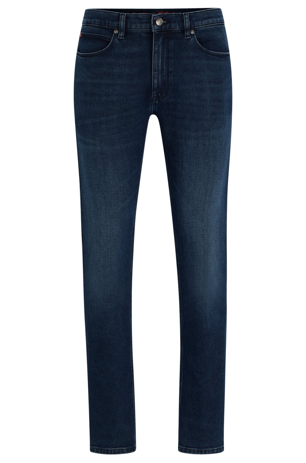 EXTRA-SLIM-FIT JEANS IN BLUE SUPER-SOFT DENIM - 1